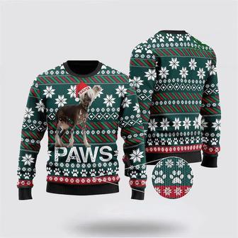 Chinese Crested Santa Printed Christmas Ugly Sweater – Pet Lover Christmas Sweater | Favorety CA