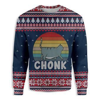 Chonk Cat Ugly Christmas Sweater | Favorety