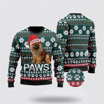 Chow Chow Santa Printed Christmas Ugly Sweater – Pet Lover Christmas Sweater | Favorety CA