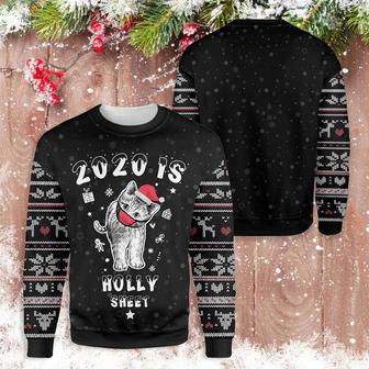 Christmas 2020 Is Holly Sheet Cat Ugly Christmas Sweater | Favorety UK