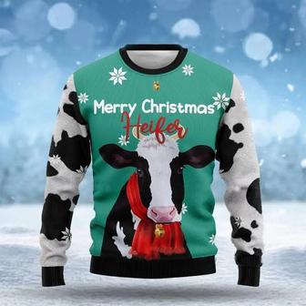 Christmas Day Gift, Merry Christmas Heifer Christmas Sweater For Men And Women | Favorety CA