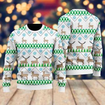 Christmas Deer Tree Ugly Christmas Sweater For Men & Women | Favorety CA