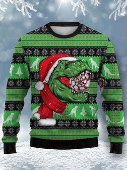 Christmas Dinosaur Print – Ugly Sweater Christmas | Favorety UK