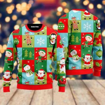 Christmas Holiday Pattern Ugly Christmas Sweater For Men & Women | Favorety AU