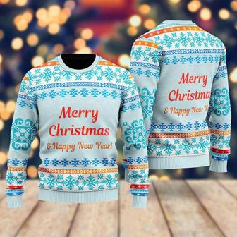 Christmas Is The Most Wonderful Time Pattern Ugly Christmas Sweater For Men & Women | Favorety DE