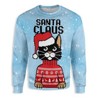 Christmas Santa Claus Cat Ugly Christmas Sweater | Favorety CA