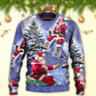 Christmas Santa Claus Story Night Christmas Is Coming Art Style Ugly Christmas Sweater | Favorety DE