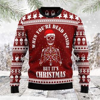 Christmas Skull Ugly Christmas Sweater | Favorety AU