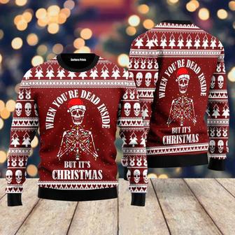 Christmas Skull Ugly Christmas Sweater For Men & Women | Favorety CA