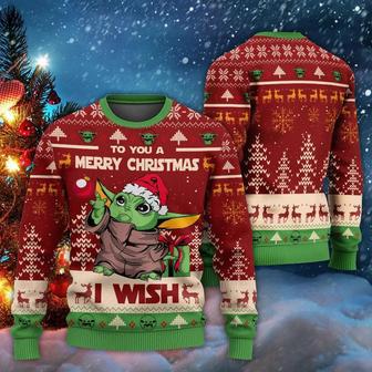 Christmas Star Wars Baby Yoda Merry Christmas – Sweater | Favorety AU