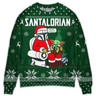 Christmas Star Wars Funny The Santalorian Star Wars Christmas – Sweater | Favorety CA