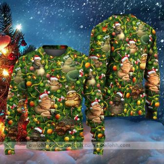 Christmas Star Wars Jabba The Hutt Comfort And Joy – Sweater – Ugly Christmas Sweater | Favorety CA