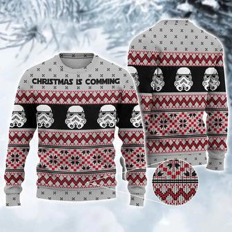 Christmas Star Wars Storm Trooper Christmas Is Comming – Sweater – Ugly Christmas | Favorety