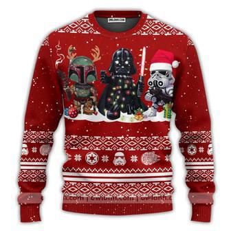 Christmas Star Wars Stormtrooper Darth Vader Mandalorian Christmas – Sweater | Favorety