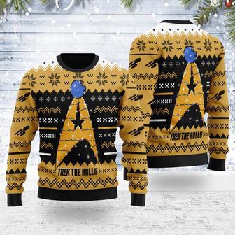 Christmas Sweater Star Trek The Halls Orange | Favorety UK