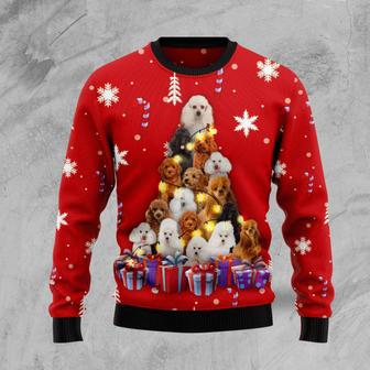 Christmas Tree Poodle Ugly Christmas Sweater | Favorety UK