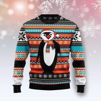 Colorful Pattern Penguin Ugly Christmas Sweater | Favorety DE