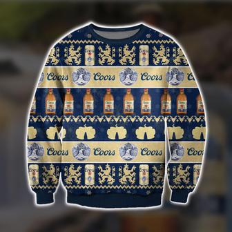 Coors Golden Beer Knitting Pattern Print Ugly Christmas Sweater | Favorety UK