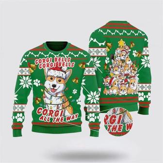 Corgi Dog Bells Christmas Ugly Christmas Sweater, Jumper | Favorety DE