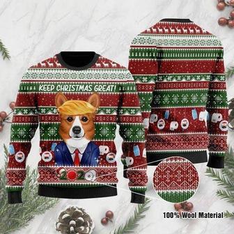 Corgi Dog Keep Christmas Great 2020 Ugly Christmas Sweater | Favorety UK