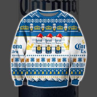 Corona Extra Beer All Over Print Ugly Christmas Sweater | Favorety DE