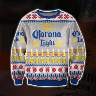 Corona Light Beer All Over Print Ugly Christmas Sweater | Favorety DE