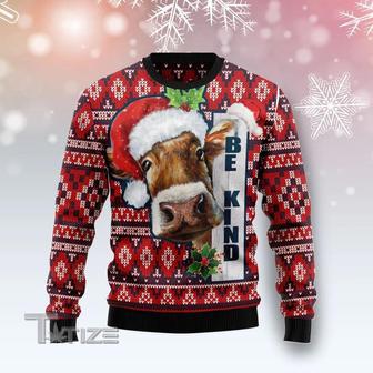 Cow Be Kind Ugly Christmas Sweater | Favorety AU