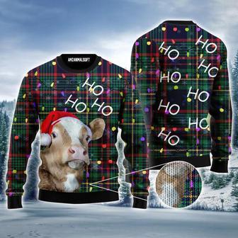 Cow Ugly Sweater, Hohoho Ugly Christmas Sweater, Jumper | Favorety