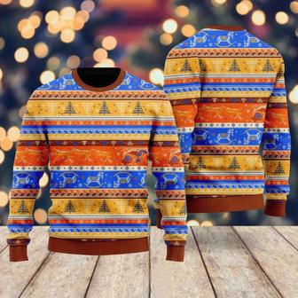 Crazy Light Up Xmas Pattern Ugly Christmas Sweater For Men & Women | Favorety