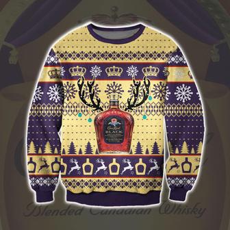 Crown Royal All Over Print Ugly Christmas Sweater | Favorety CA