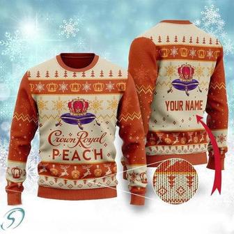 Crown Royal Peach Custom Ugly Christmas Sweater, Jumpers | Favorety