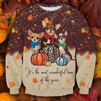 Cute Chihuahua Thanksgiving Ugly Christmas Sweater | Favorety CA