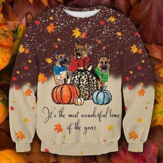 Cute German Shepherd Dog Thanksgiving Ugly Christmas Sweater | Favorety AU