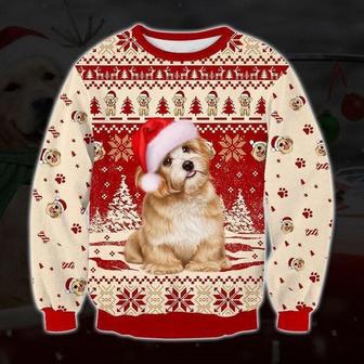 Cute Golden Retriever Dog Ugly Christmas Sweater | Favorety UK