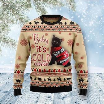 Cute Kitten It’s Cold Outside Ugly Christmas Sweater, Jumper For Women & Men | Favorety CA