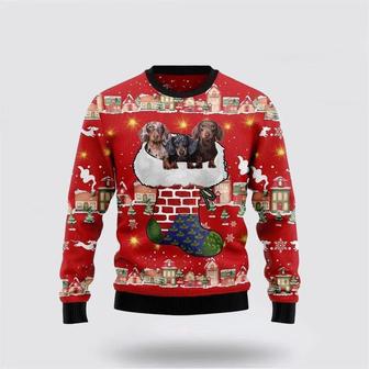 Dachshund Dog Light Up Ugly Christmas Sweater, Jumper – Dog Lover Christmas | Favorety UK