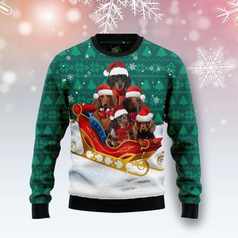 Dachshund Snow Ugly Christmas Sweater | Favorety DE