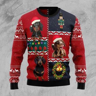 Dachshund Vintage Ugly Christmas Sweater | Favorety