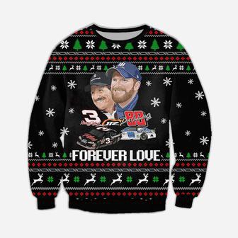 Dale Earnhardt Knitting Pattern Print Ugly Christmas Sweater | Favorety