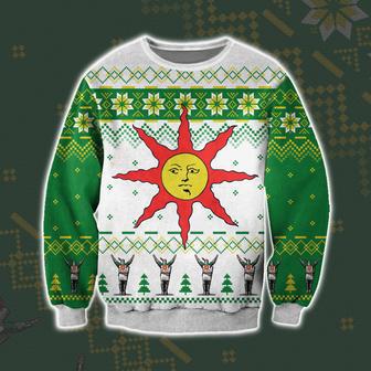 Dark Souls Print Knitting Pattern Ugly Christmas Sweater | Favorety DE