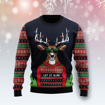 Deer Let It Glow Ugly Christmas Sweater | Favorety UK