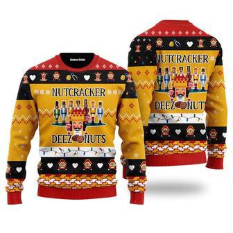 Deez Nuts Nutcracker Ugly Christmas Sweater For Men & Women | Favorety CA