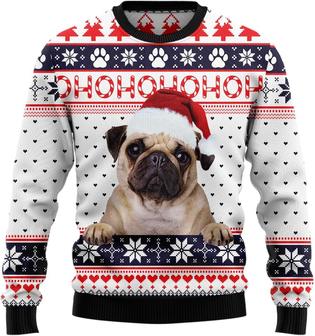 Custom Dog Face Photo Christmas Sweater , Ugly Christmas Sweatshirt - Thegiftio UK