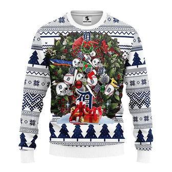 Detroit Tigers Christmas Tree Ugly Sweater | Favorety UK