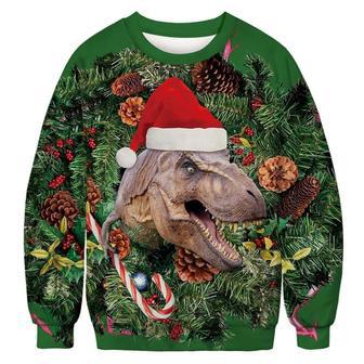 Dinosaur Ugly Christmas Sweater | Favorety AU