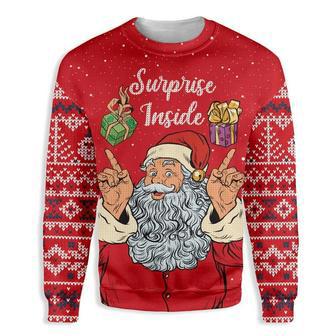 Dirty Santa Surprise Inside Ugly Christmas Sweater | Favorety CA