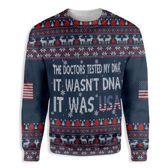 Doctors Tested My DNA It Was USA Ugly Christmas Sweater | Favorety AU