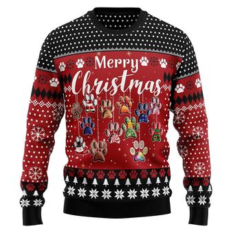 Dog Leg Unisex Christmas Sweater , Funny Xmas Pullover Sweashirt Plus Size for Men & Women - Thegiftio UK