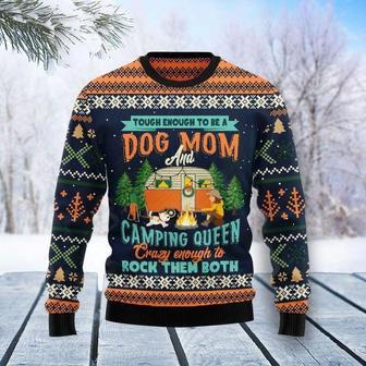 Dog Mom Camping Ugly Christmas Sweater | Favorety DE