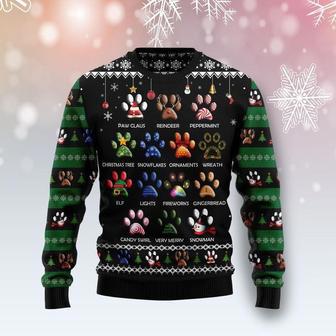 Dog Pawprint Ugly Christmas Sweater | Favorety AU